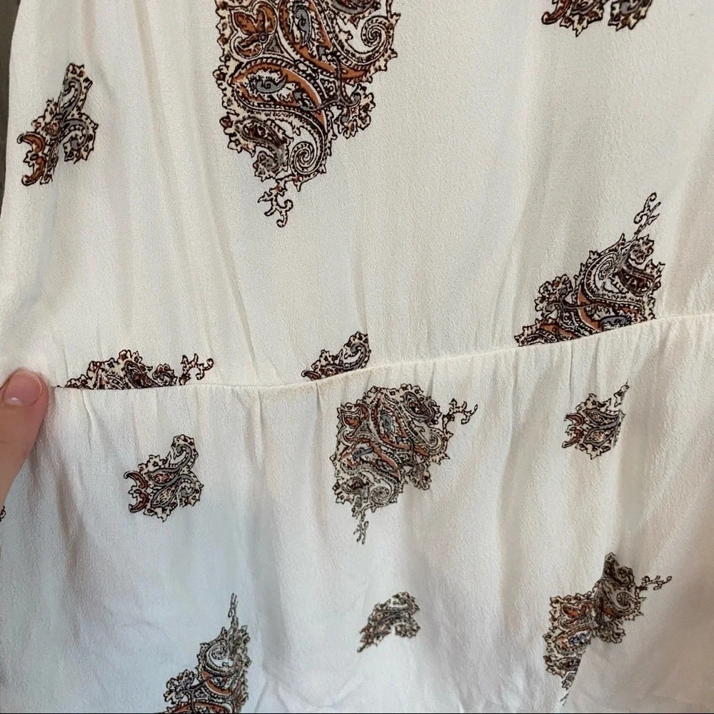 Madewell Ruffle Tank Top in Floating Paisley - Picture 7 of 9